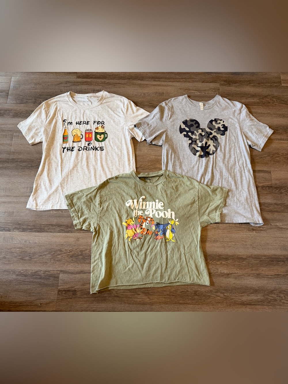 Lot of 3 Disney T-Shirts Women’s XL